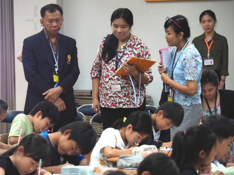 日本型教育の海外展開事業 タイ教育省職員等を招き公開研究授業実施