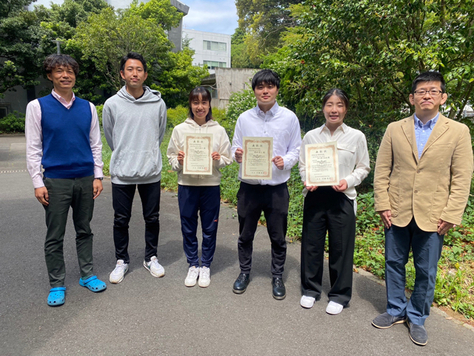 富沢恭子さん、豊田琢人さん、中川原知波さん（修士課程教育協働研究プログラム）の発表が日本体育測定評価学会第22回大会にて優秀発表に選定されました。