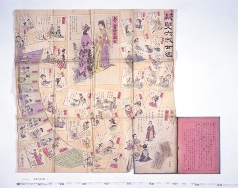 3月30日（月）スタートNHK 朝の連続ドラマ小説『風、薫る』に附属図書館所蔵の「新双六淑女鑑」が使用されます。