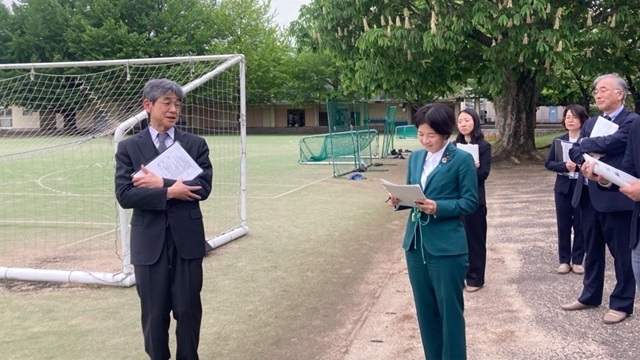 文部科学省　福田かおる大臣政務官が東京学芸大学を視察