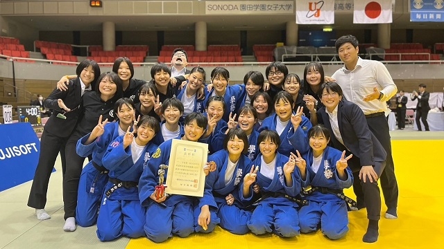 全日本学生柔道体重別団体優勝大会で本学史上初の入賞